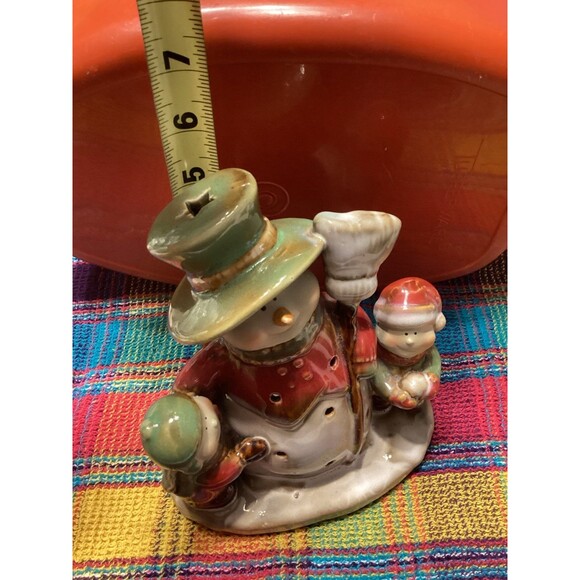 Yankee Candle Snowman &Kids Tea Light Candle Holder by Ronnie Walter Vintage - Picture 10 of 10